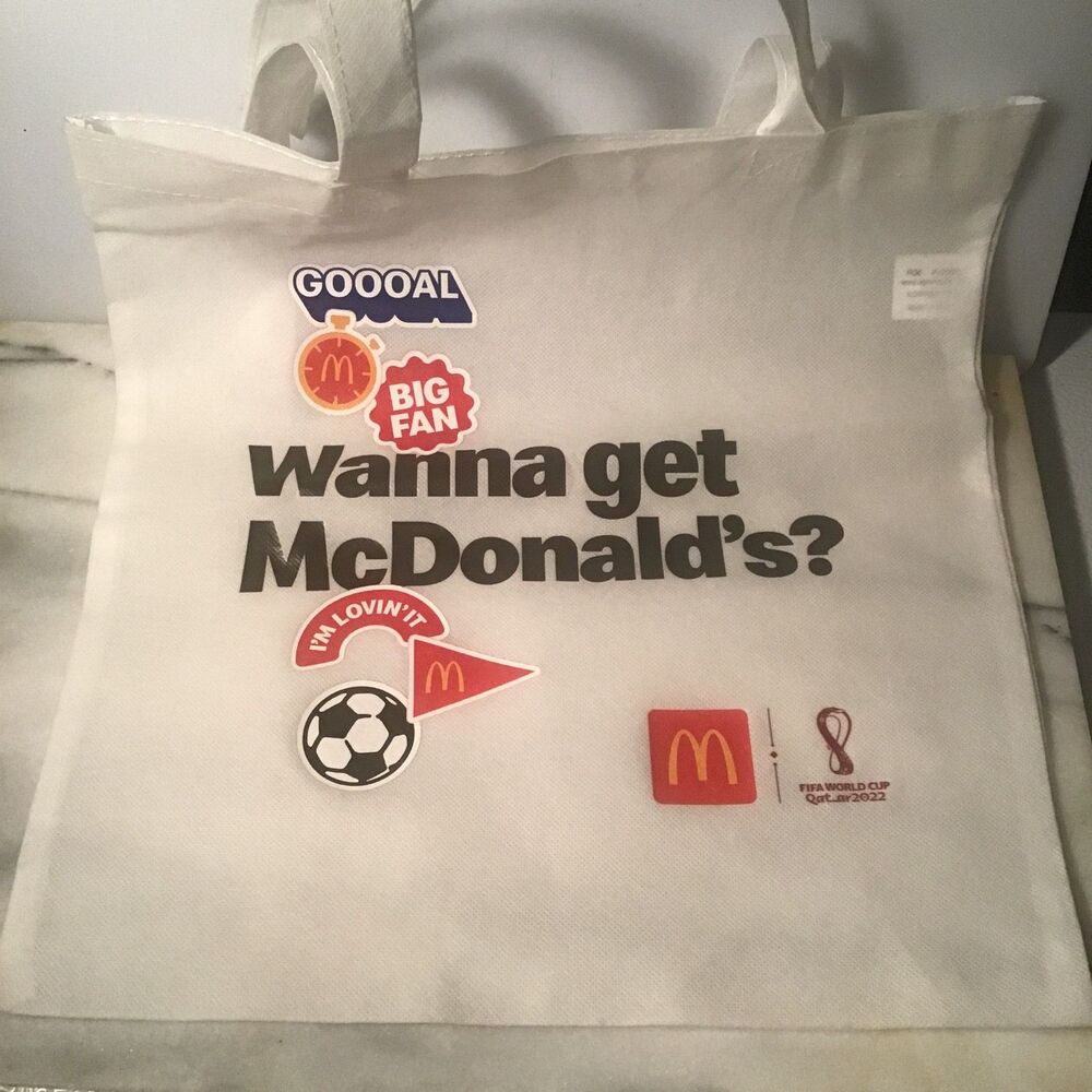 McDonald’s 2022 FIFA World Cup Qatar Promotional Tote Bag -Wanna Get McDonald's?